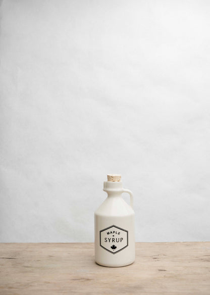 "Maple White" Maple Syrup Jar