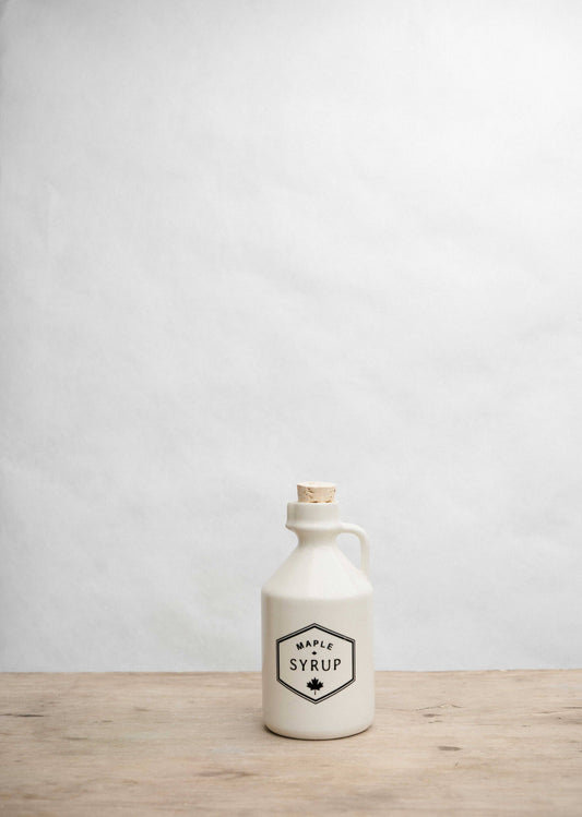 "Maple White" Maple Syrup Jar