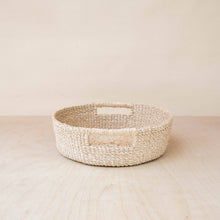 Load image into Gallery viewer, Round Straw Woven Basket
