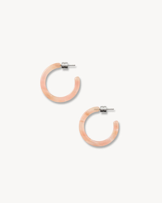 Mini Hoops in Blossom - puck and abby