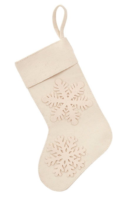 Handmade Snowflake  Christmas Stocking