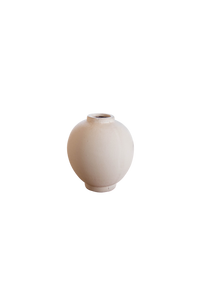 Chios Cream Round Vase Pot