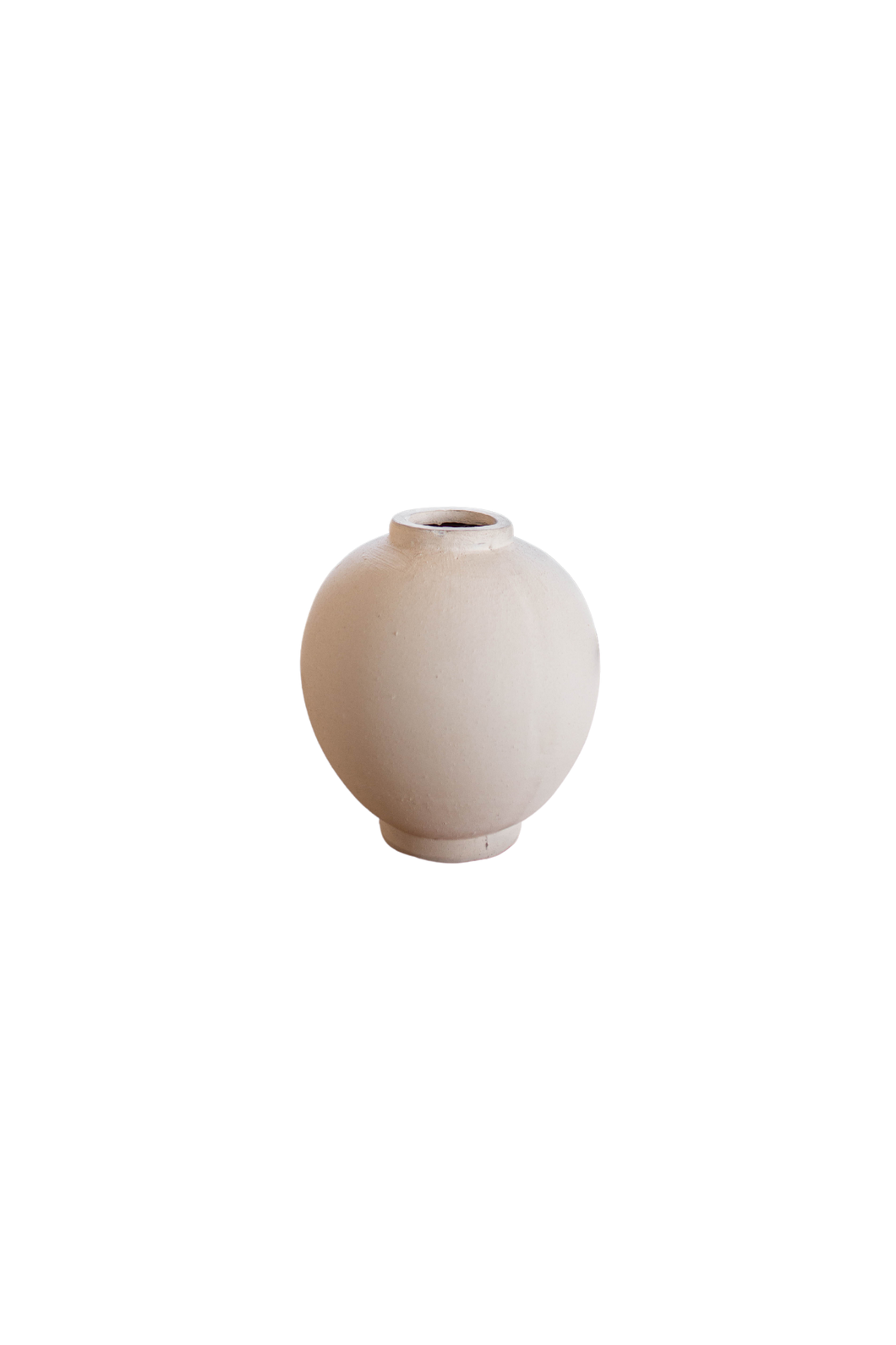 Chios Cream Round Vase Pot