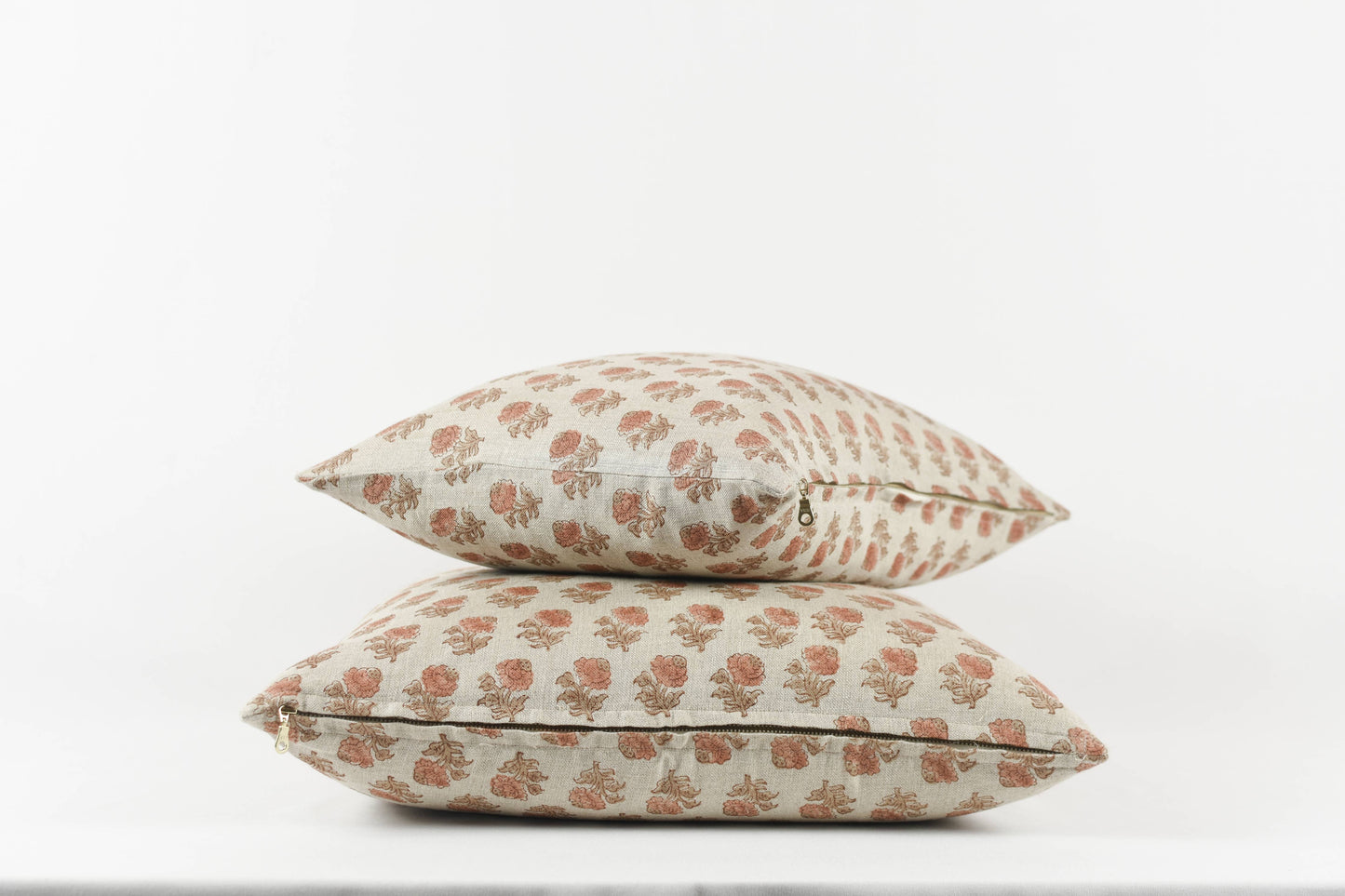 Luna Linen Block Print Pillow