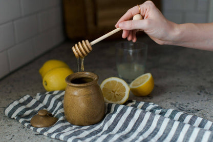 Copper Clay Honey Pot