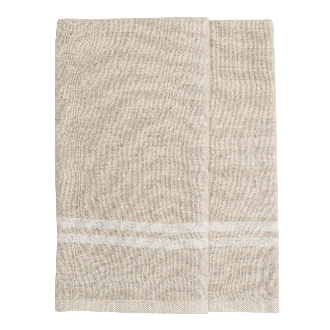Vintage Linen Kitchen Towel Natural/Ivory T