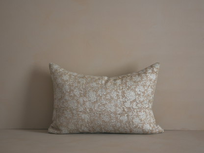 Barfi Linen Block Print Pillow