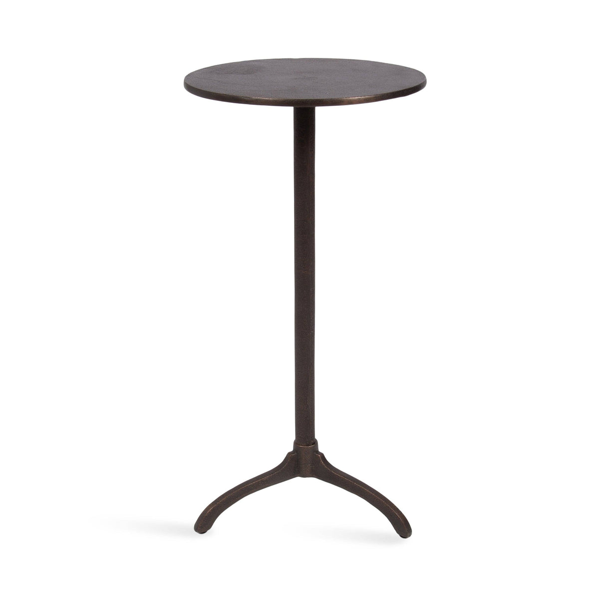 Henshall Metal Round Side Table: Bronze