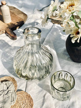 Load image into Gallery viewer, Handblown Fluted Carafe Set
