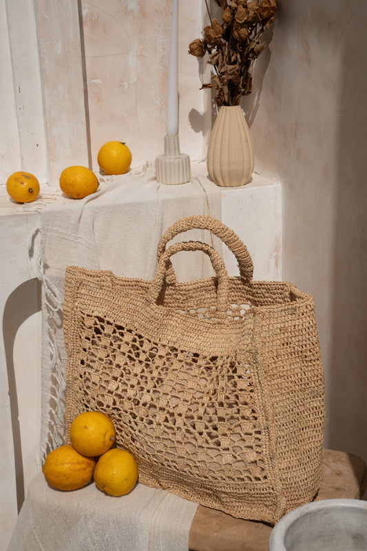 Salama Beach Tote Bag in Caramel