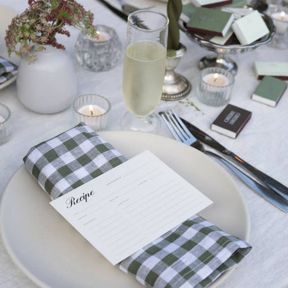 Recipe Card: Natural / Set of 12