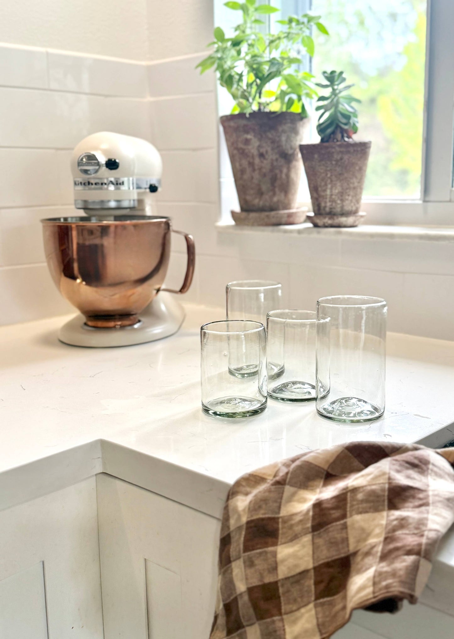 Recycled Handblown Tumbler: Large