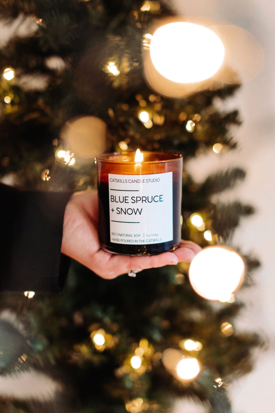 Blue Spruce + Snow