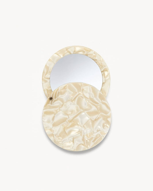 Circle Mirror in Ivory