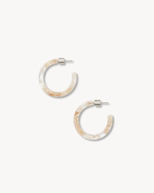 Mini Hoops in Chiffon