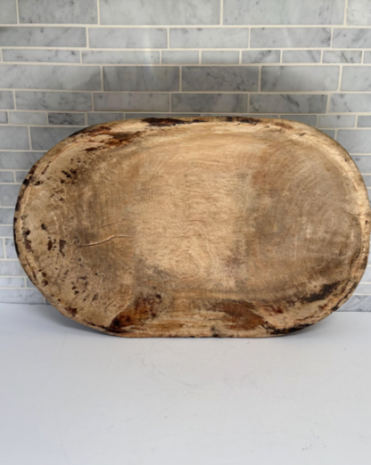 Vintage French Oval Dough Bowls