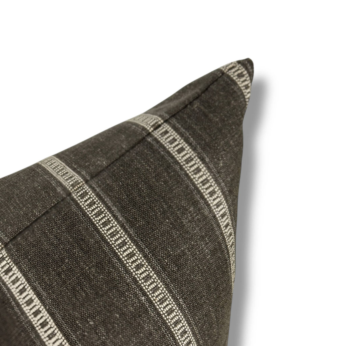 Charlie | Brown Stripe Woven Pillow