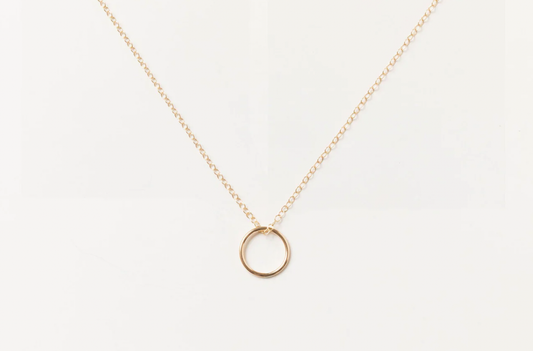 Sol Circle Necklace | Gold Fill: 16 inch