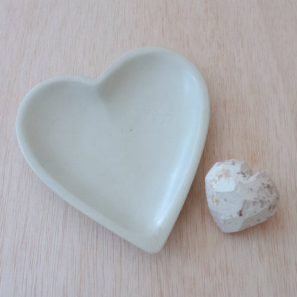 Large Heart Dish - Natural