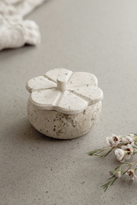 Small Travertine Trinket Box