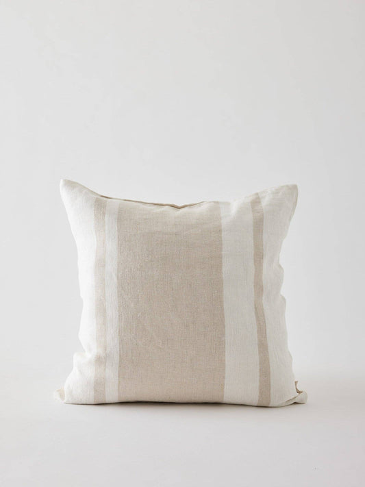 Jules cushion cover: Natural stripe
