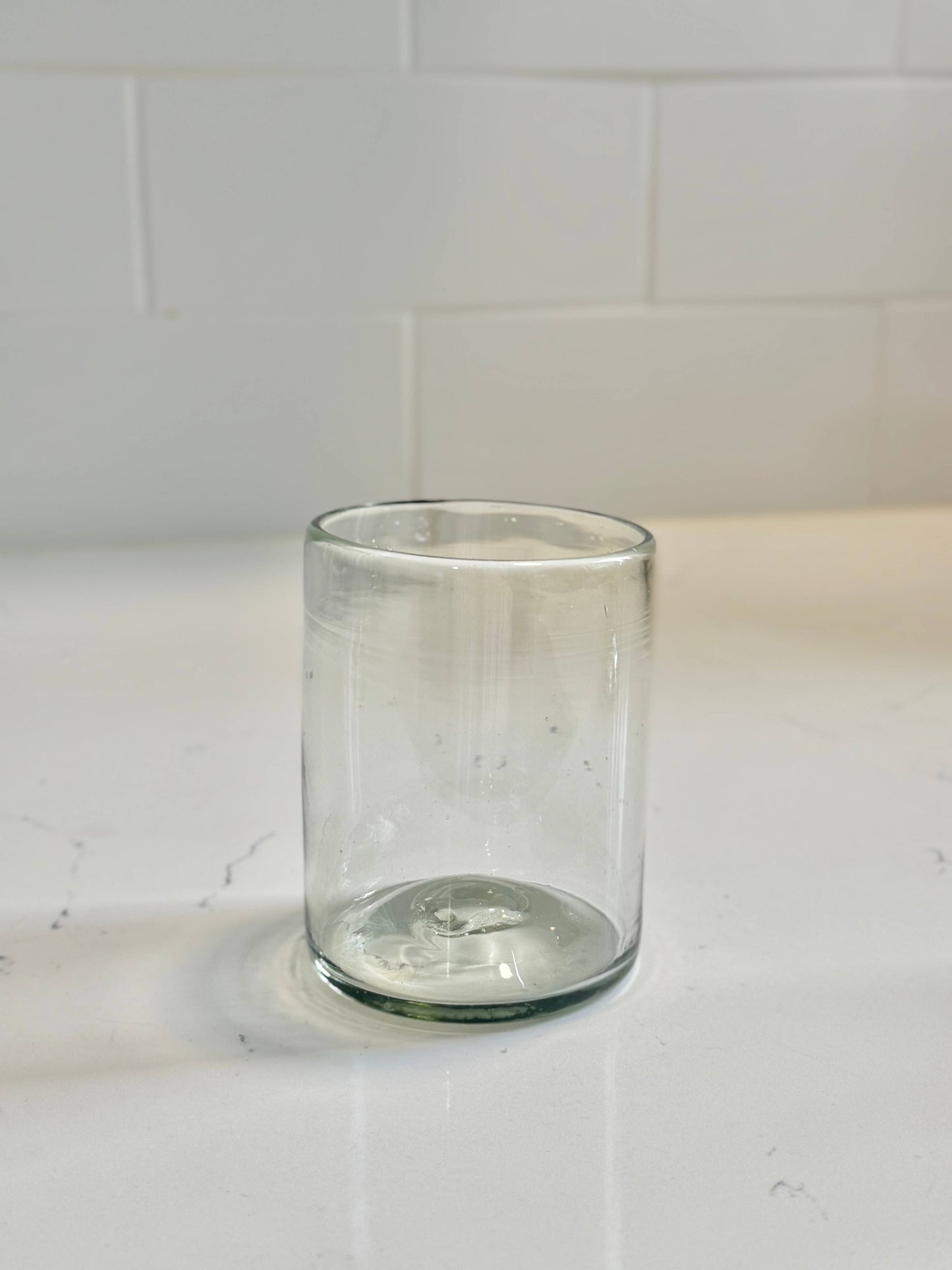 Recycled Handblown Tumbler: Medium