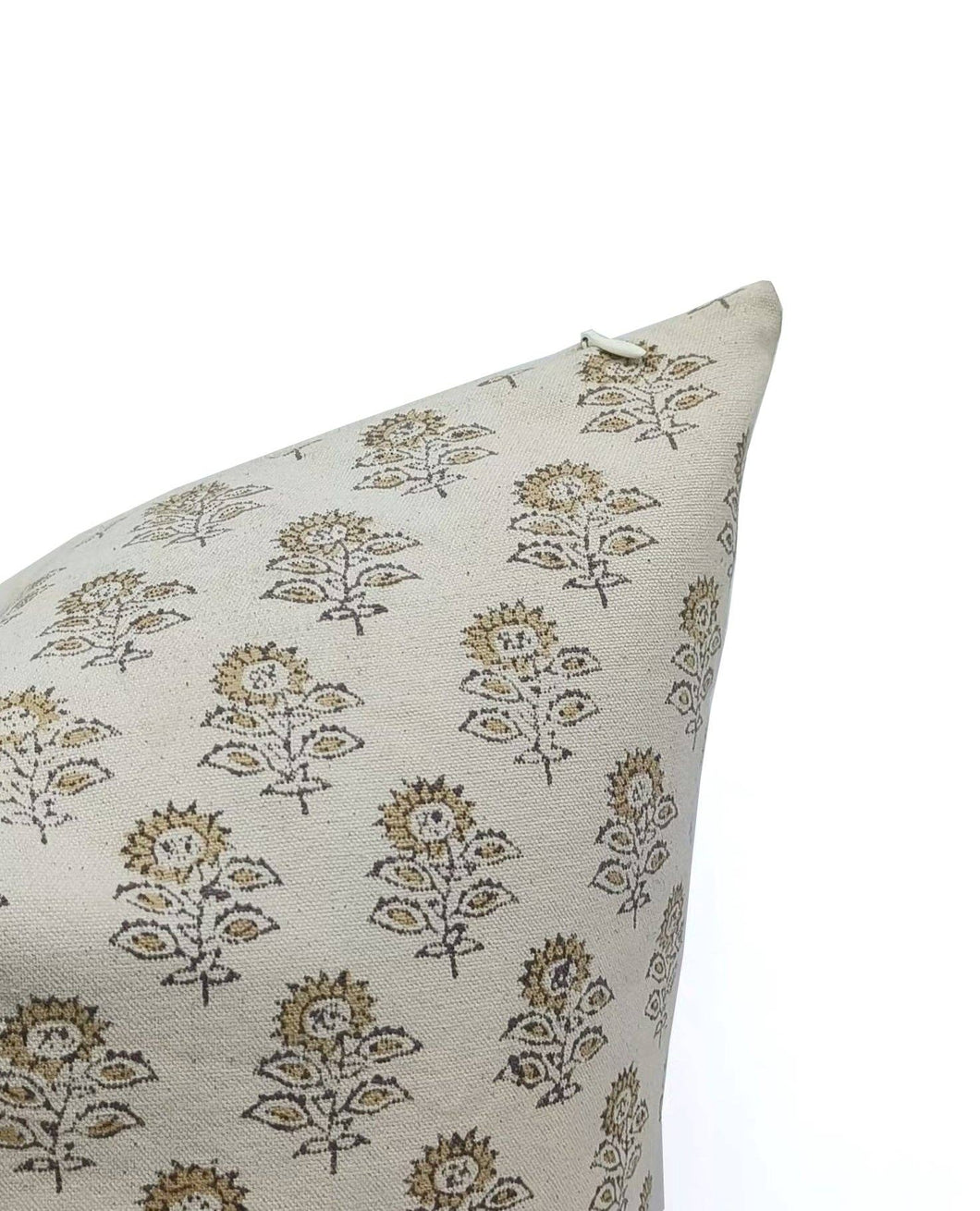 Hand block print cotton pillow