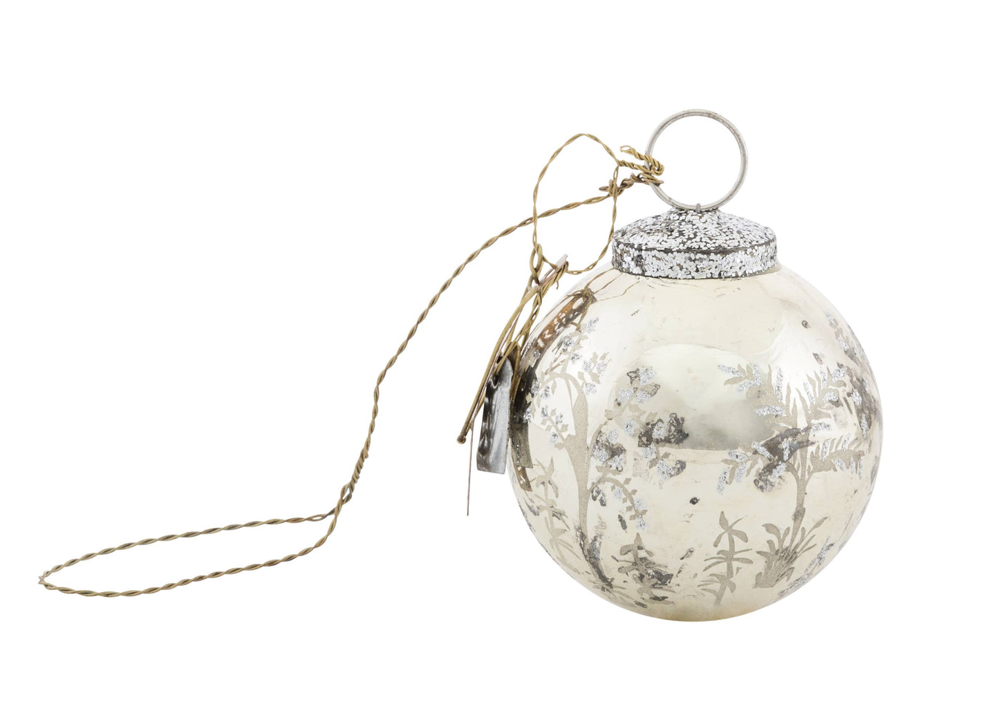 Forest ball, antique silver