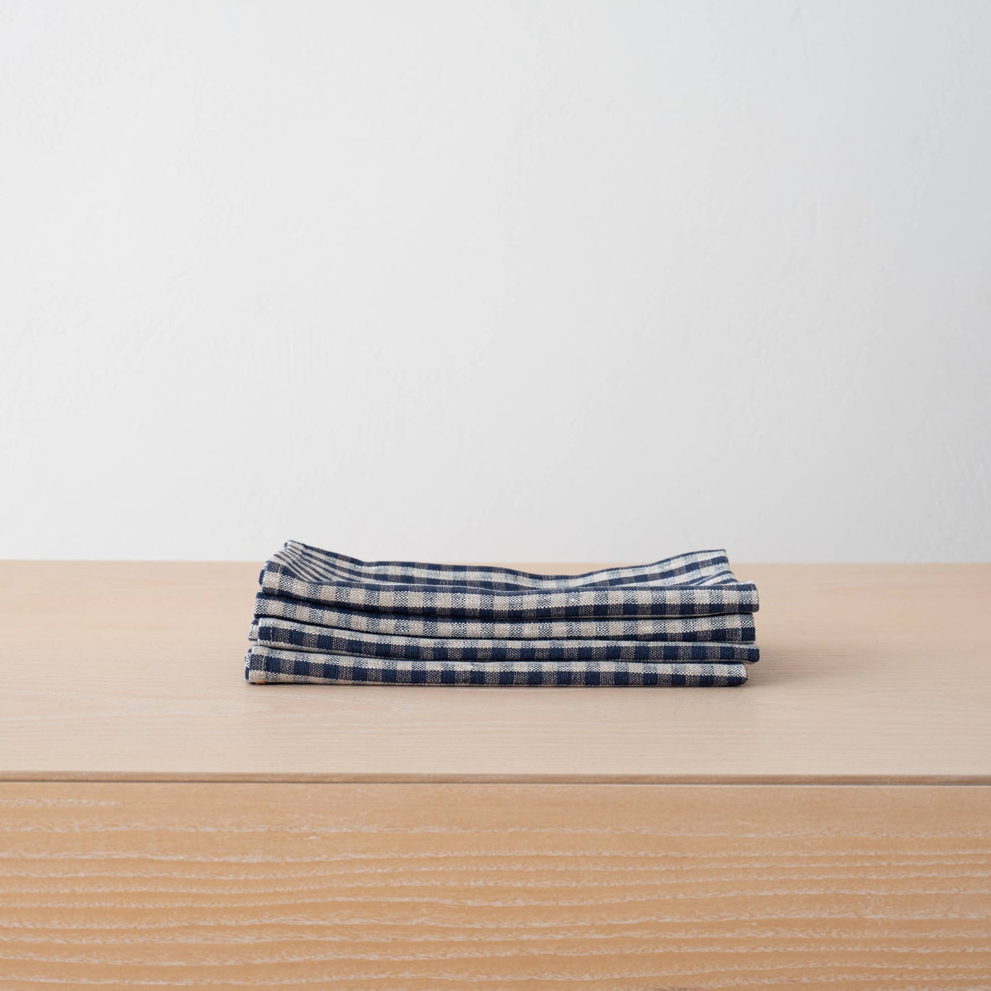 Linen Napkin Indigo Natural Gingham: INDIGO NATURAL / 20x20