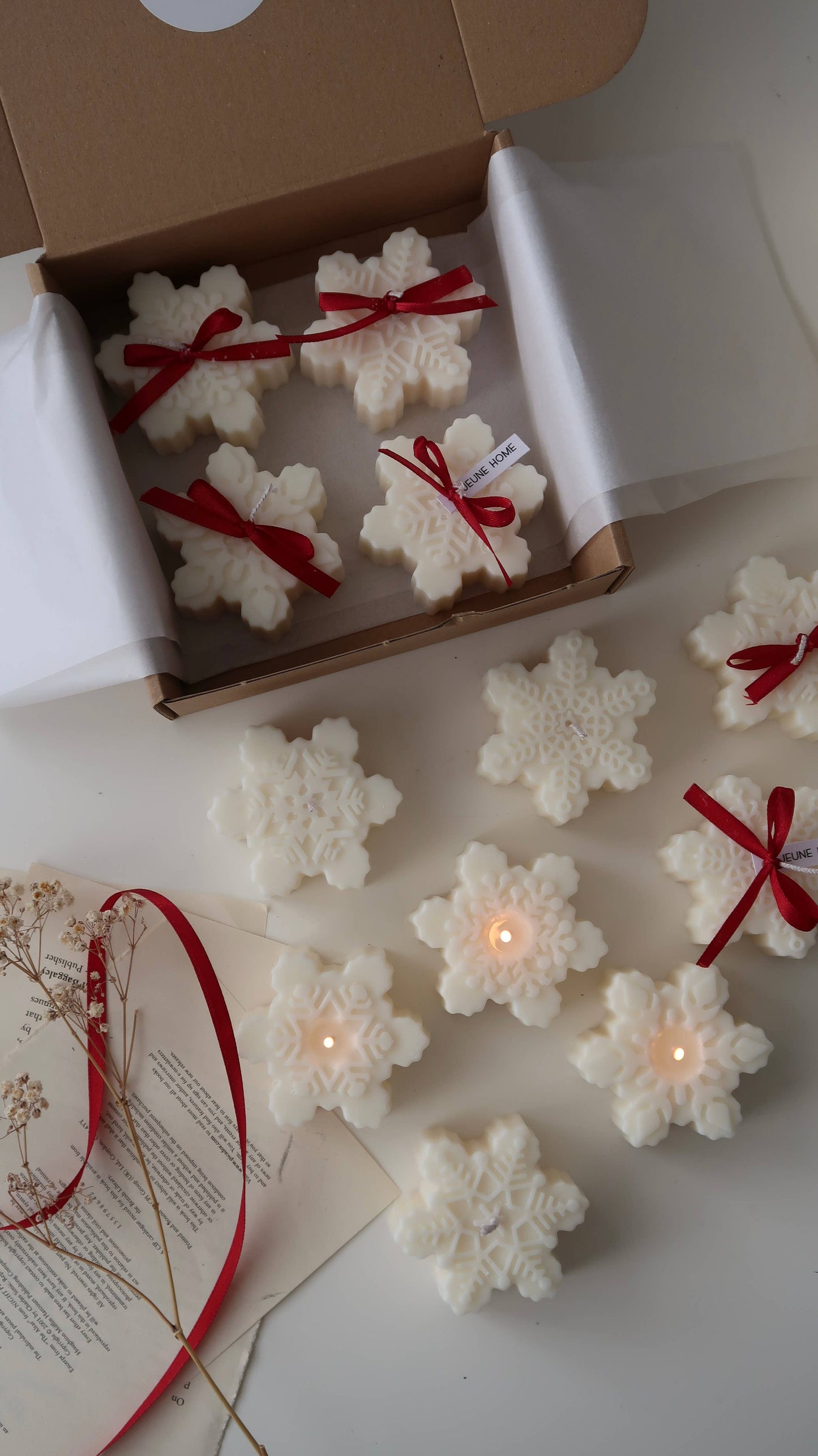 Snowflake candle - Unscented