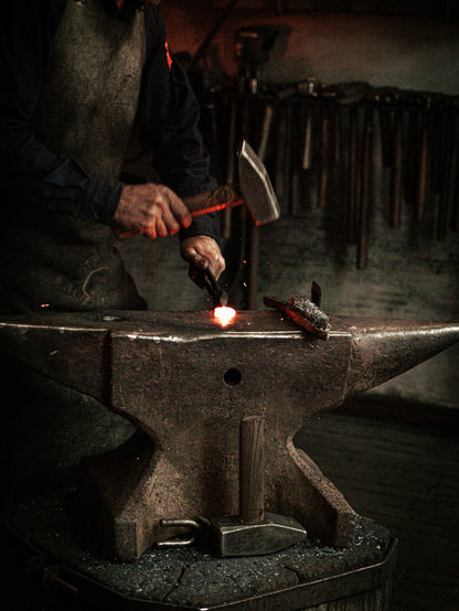 Dante Hand-Forged Iron Candle Stands | Set of 3: Brass Finish