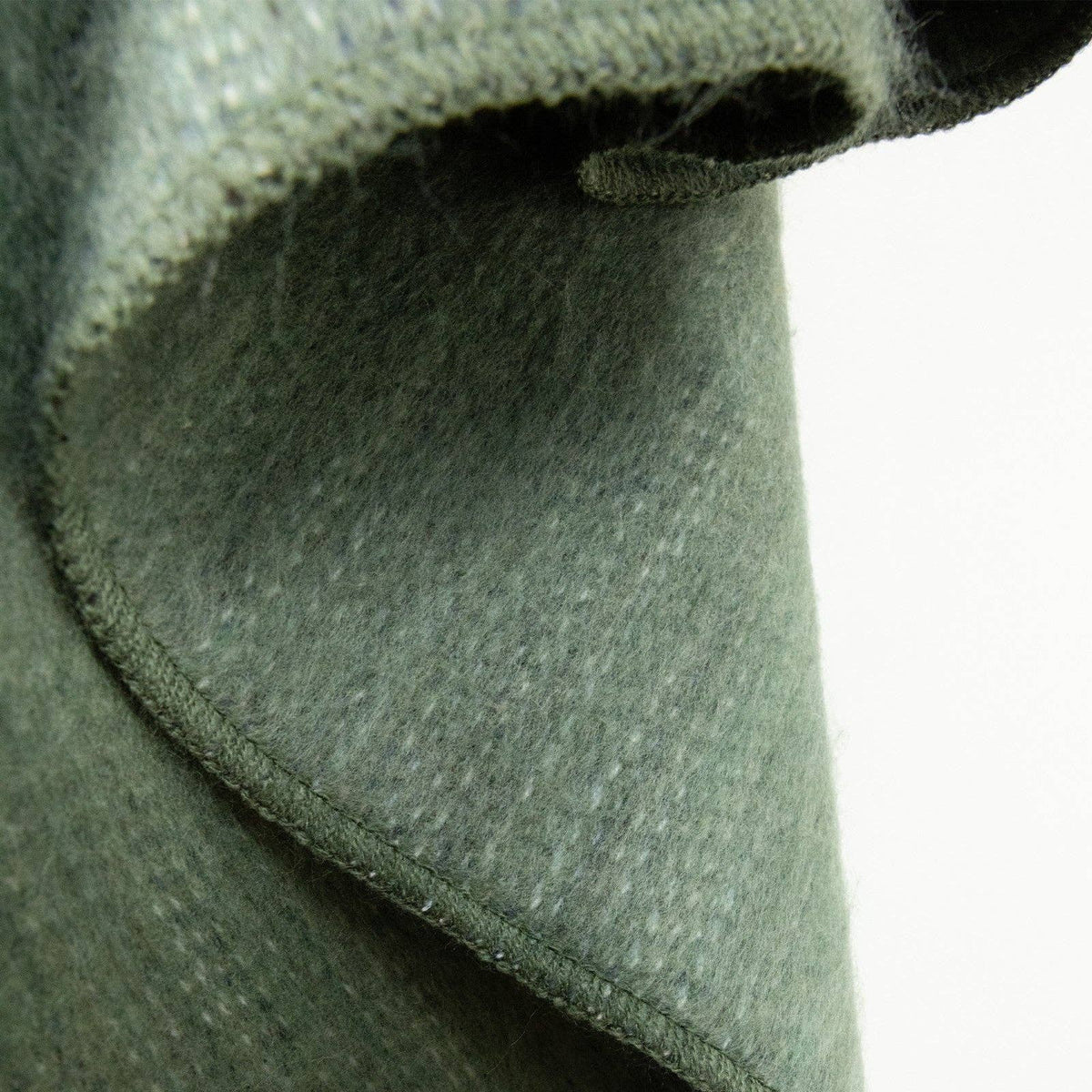 Gualea - Double Density Baby Alpaca Wool Throw - Sage Green - puck and abby