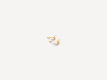 Off-Balance Bar Studs | 14k Vermeil