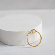 Load image into Gallery viewer, Flower Holder Napkin Rings | Brass - Set of 2
