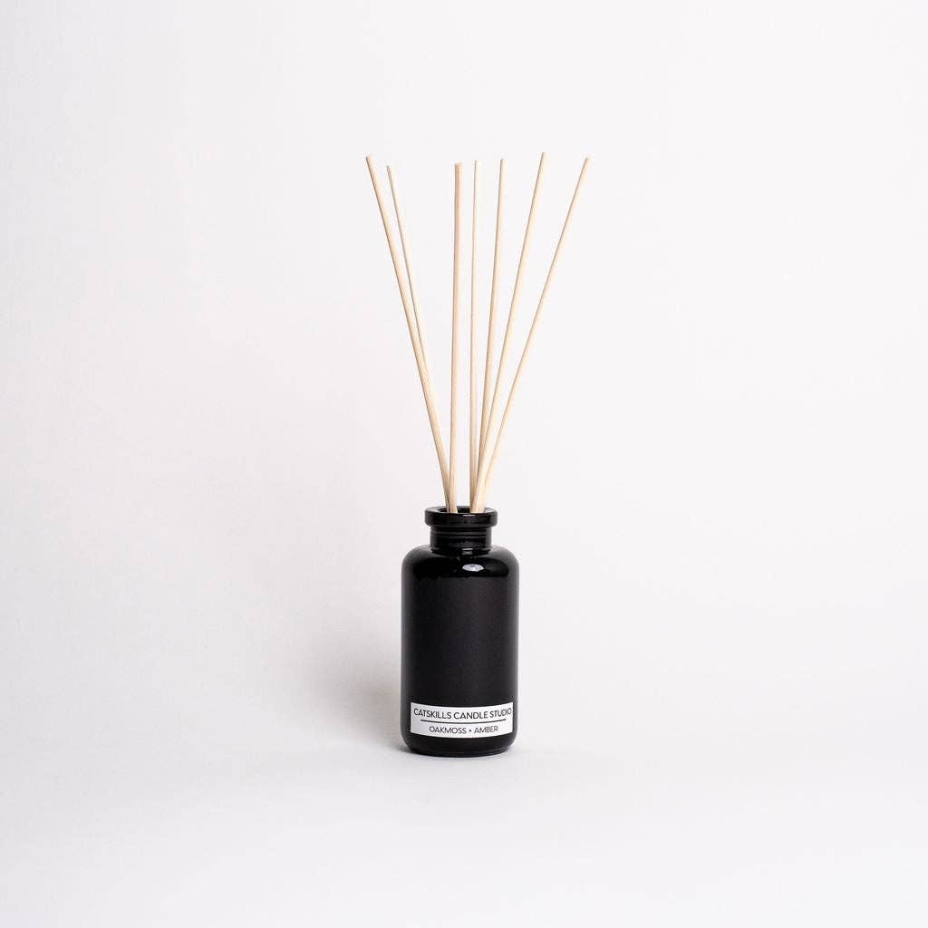 Oakmoss + Amber - Diffuser: Reed Color - Black