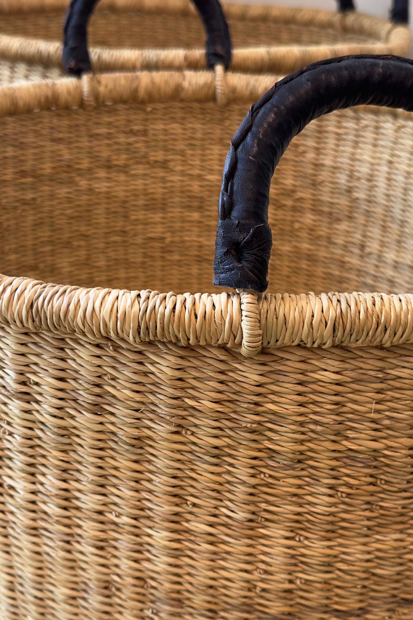 Low Storage & Laundry Hampers | Handwoven in Ghana