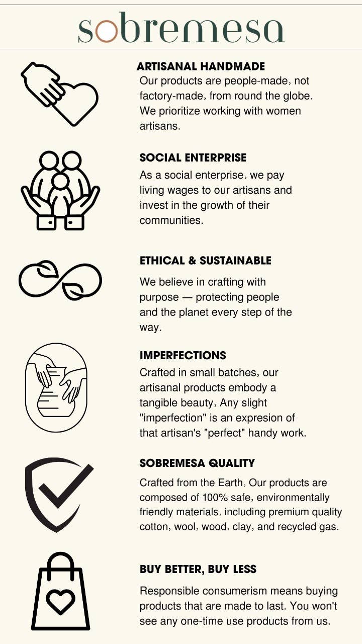 14" Ola Handmade Wood Platter Serving Tray, Home Décor