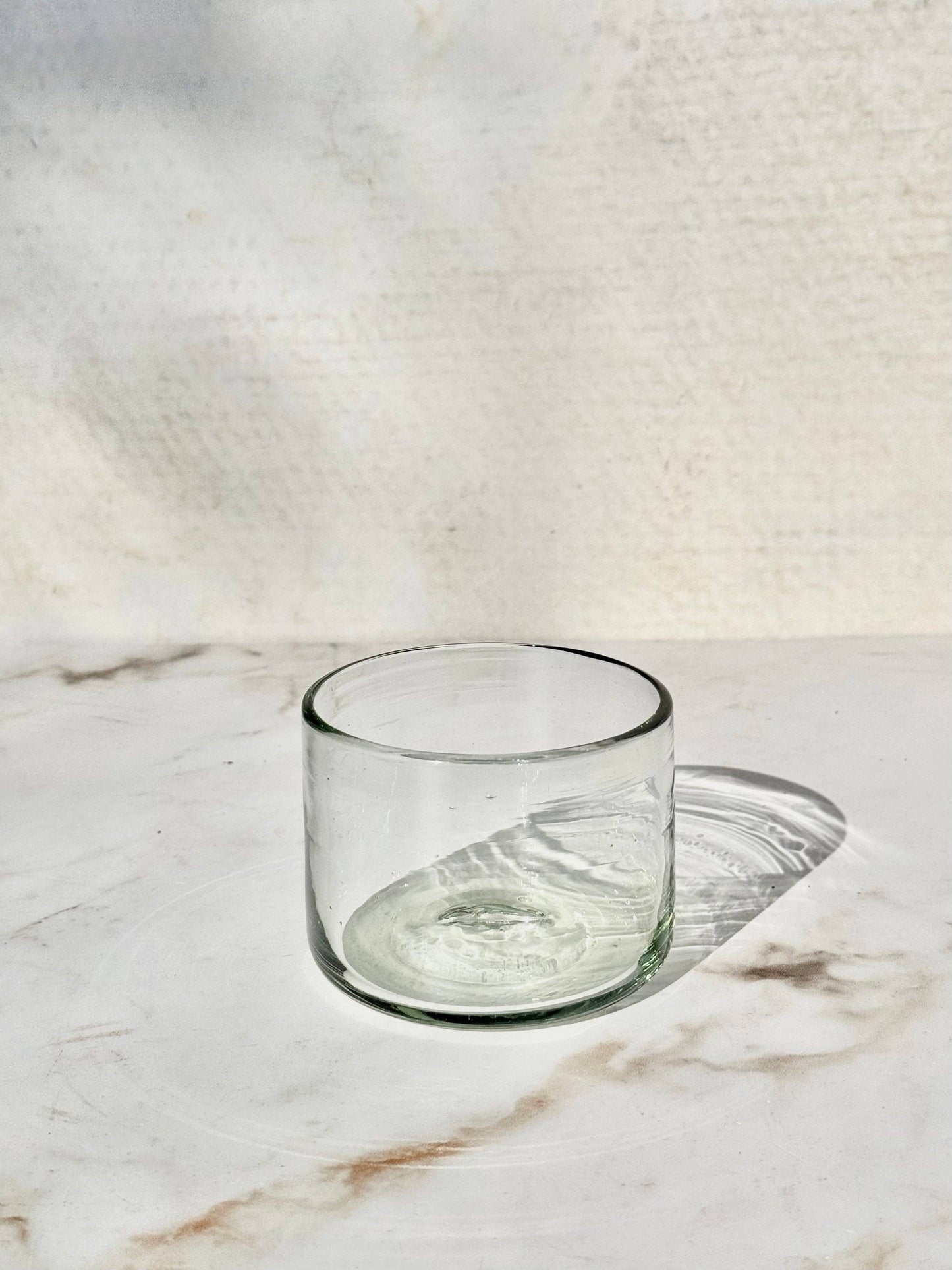 Recycled Handblown Short Glass