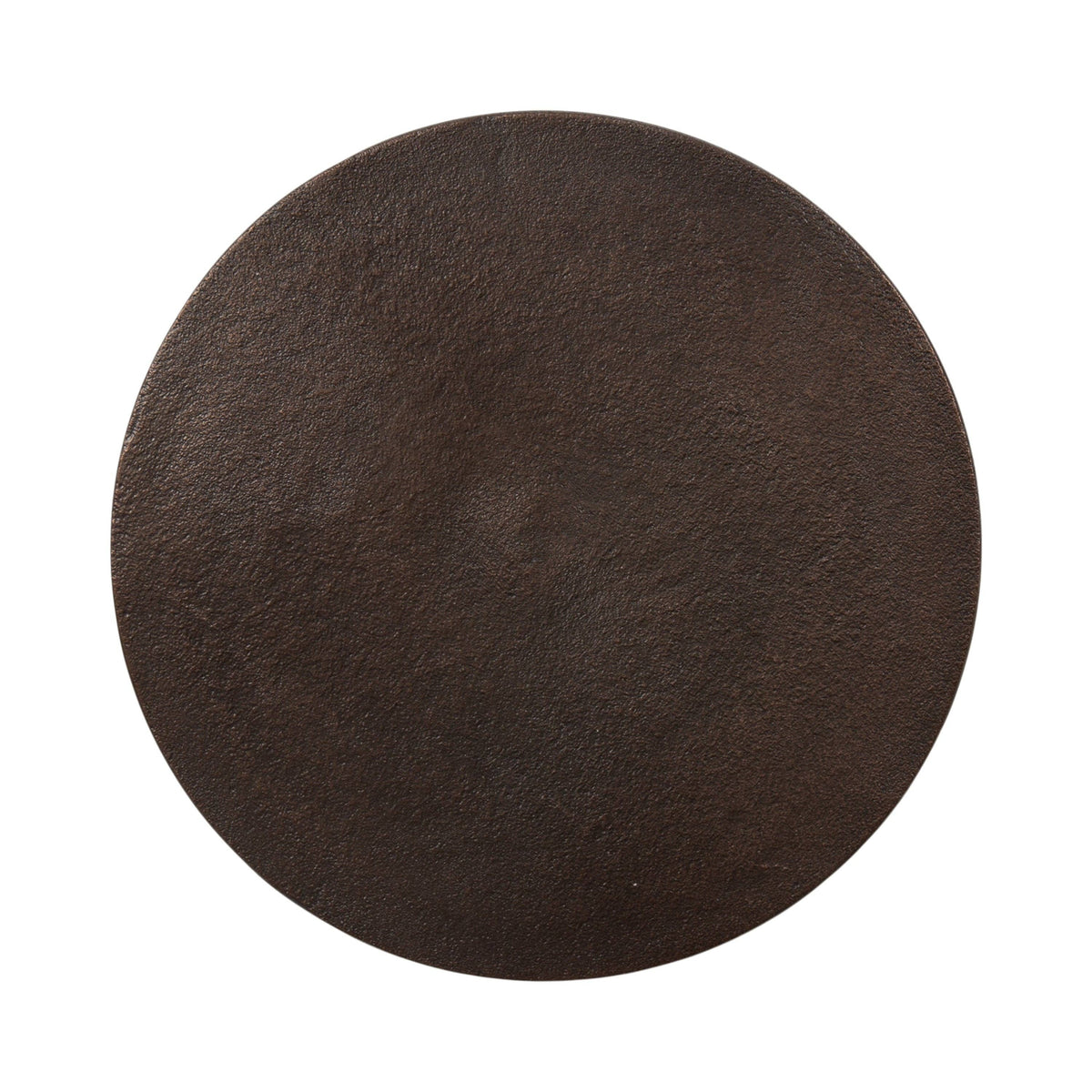 Henshall Metal Round Side Table: Bronze