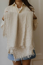 Load image into Gallery viewer, Nantucket Linen Throw - Cream

