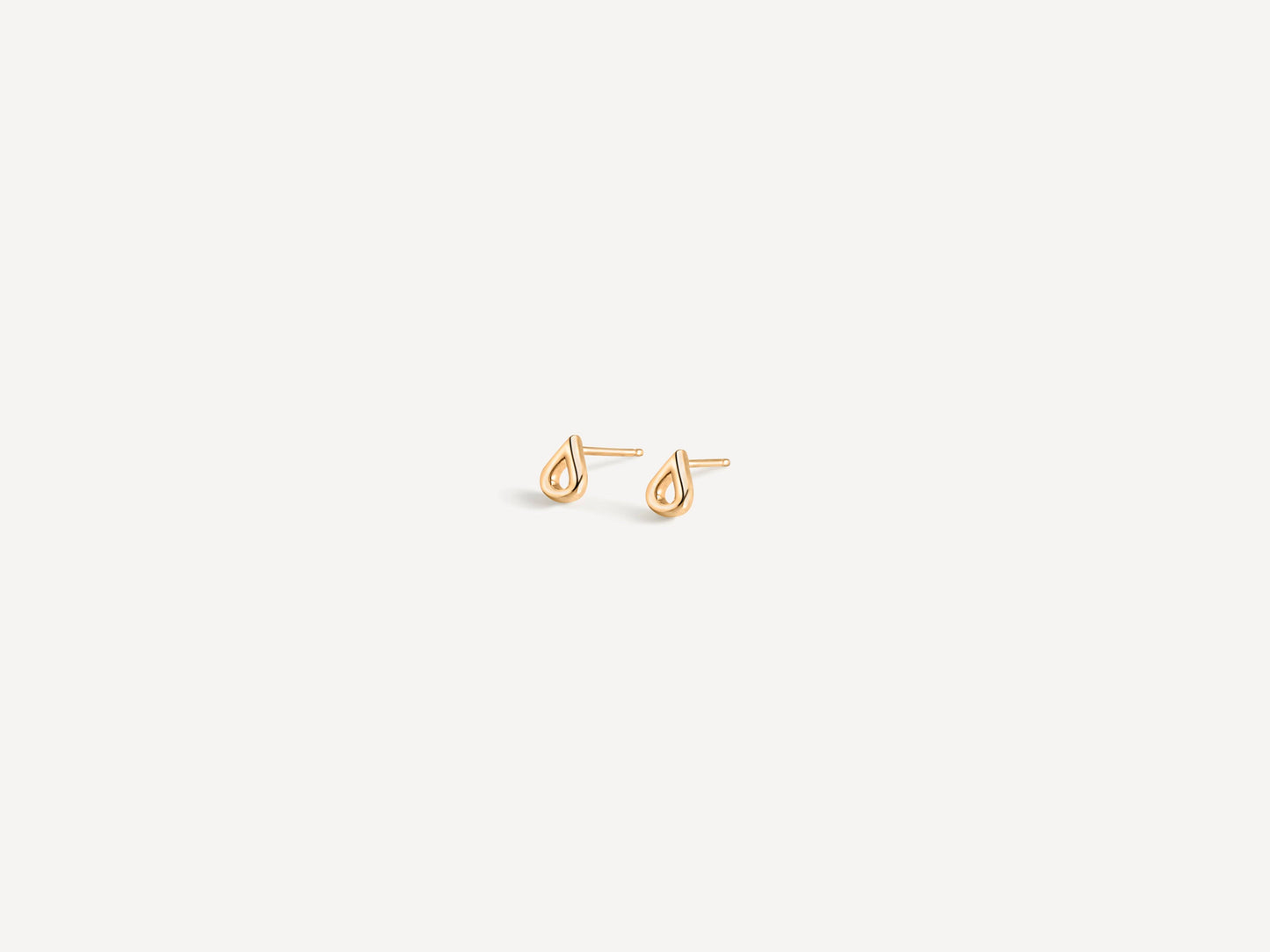 Teardrop Studs | 14k Vermeil