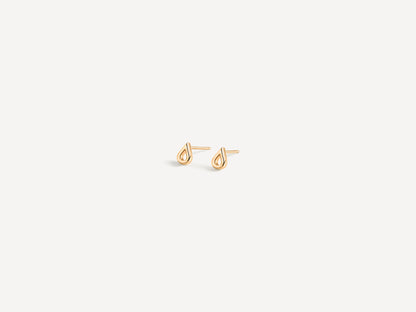 Teardrop Studs | 14k Vermeil