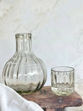 Load image into Gallery viewer, Handblown Fluted Carafe Set
