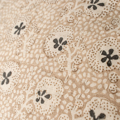 Clover Block Print Kantha Pillow