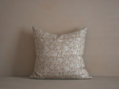 Barfi Linen Block Print Pillow