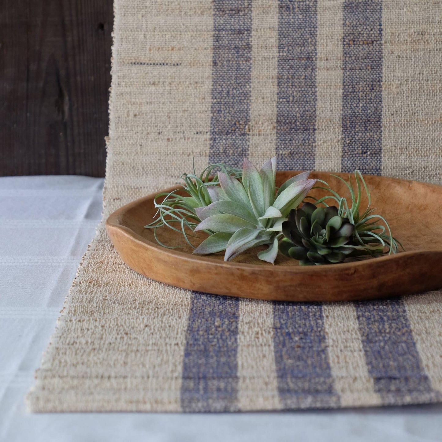 14" Ola Handmade Wood Platter Serving Tray, Home Décor