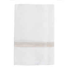 Load image into Gallery viewer, Laundered Linen Kitchen Towel White/Natural
