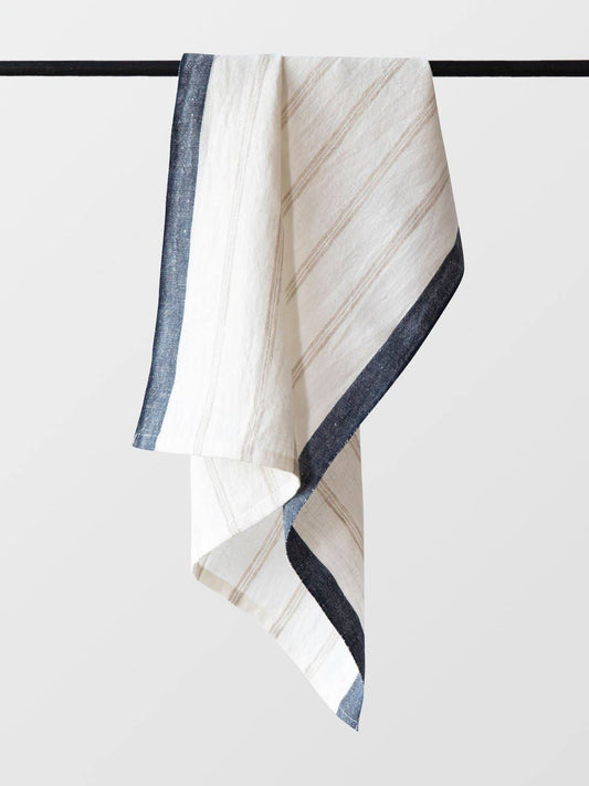 Maya Navy Stripe Kitchen Towel