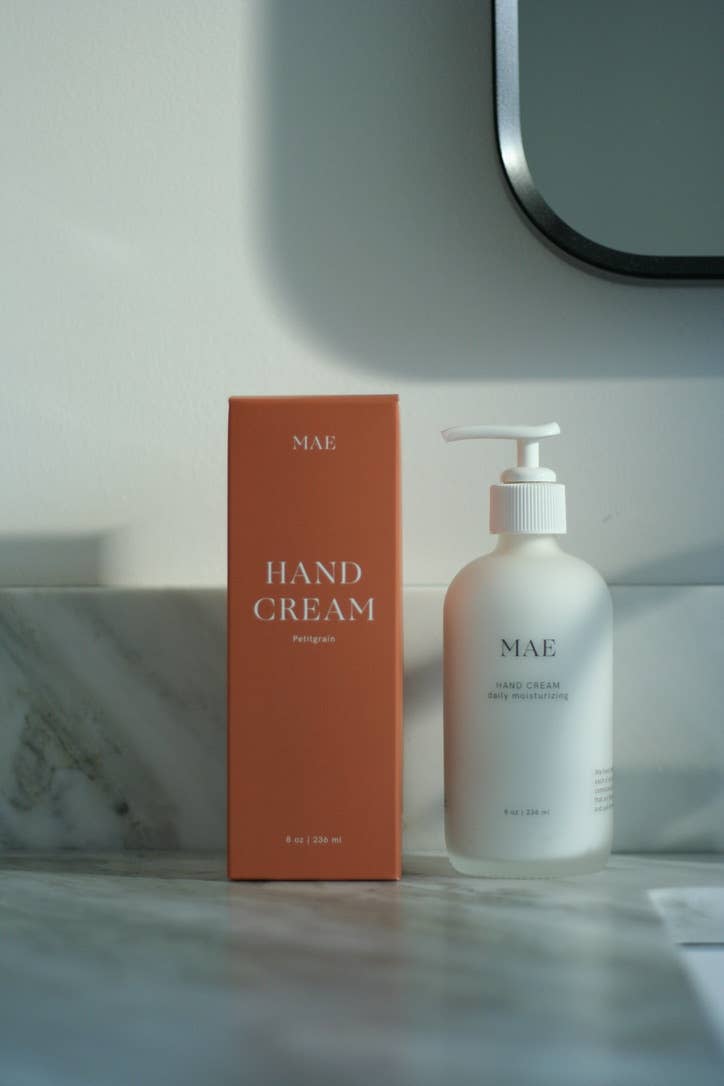 MAE Petitgrain Moisturizing Hand Cream - Vegan, Essential Oil