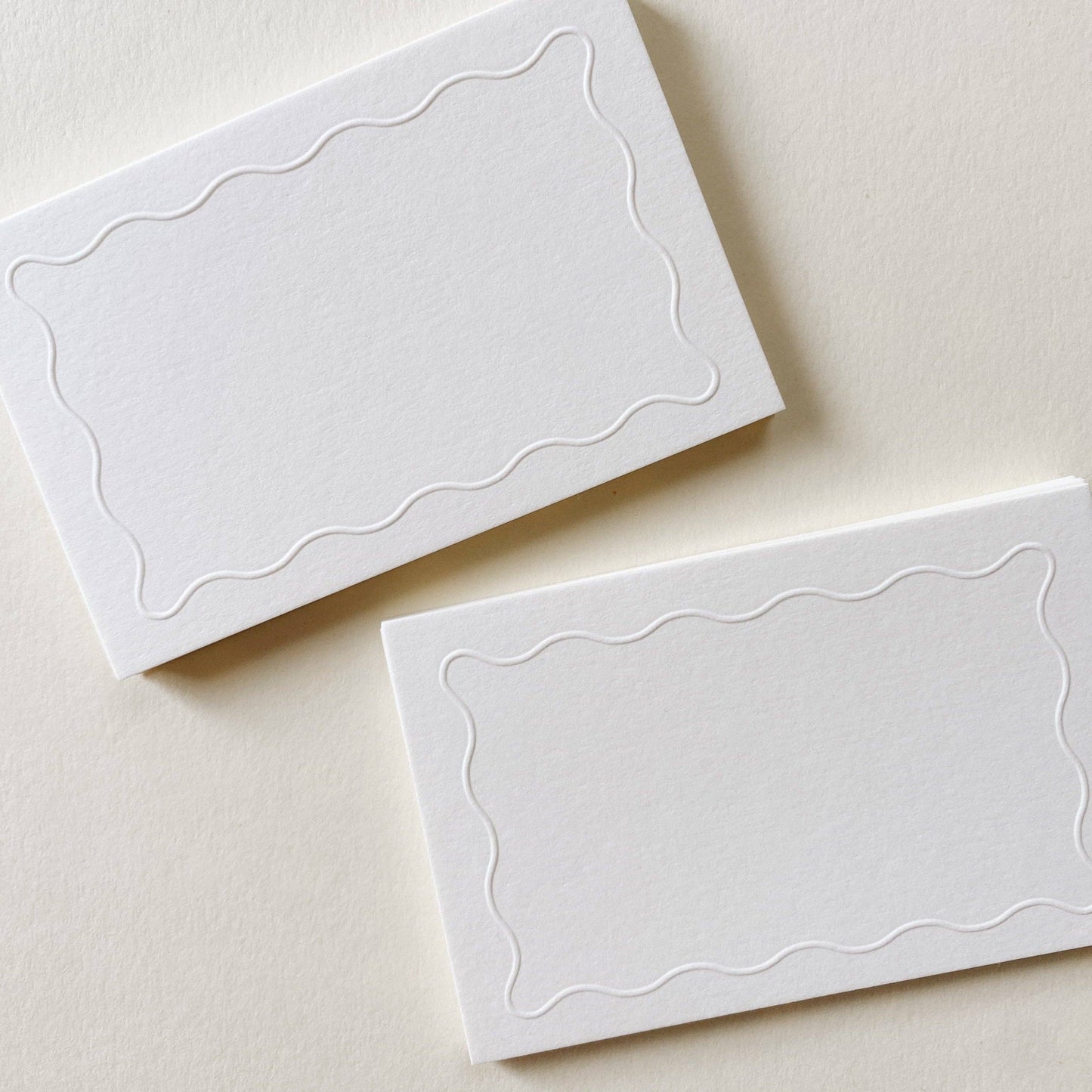 Squiggle Place Cards - Natural / Set of 12
